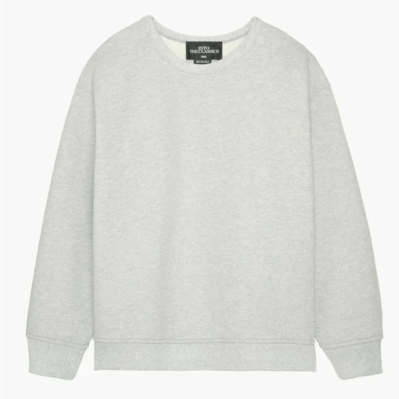 Zara into the classics size medium in GRAY MARL RIB SWEATSHIRT LIMITED EDITION - Picture 1 of 8